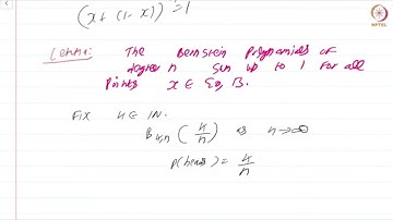 Bernstein Polynomials #swayamprabha #ch38sp