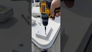 Trolling motor Install on Hewes! #boat #Fishing #Tools #DIY #installation #yamaha #boating #asmr