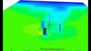 VAWT 4-Velocity Contours - CFD analysis