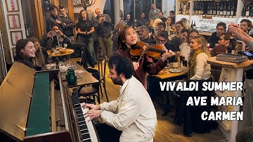 10 year-old PRODIGY shocks the whole Restaurant! (Opera Singer joins us 😱)