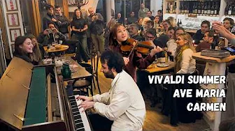 10 year-old PRODIGY shocks the whole Restaurant! (Opera Singer joins us 😱)