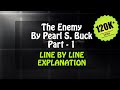 The Enemy (Line by Line) Part - 1 in Hindi By Pearl S. Buck | Vistas | Class 12 CBSE