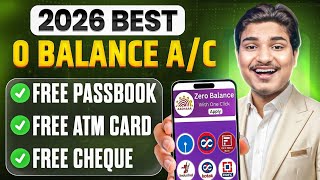 Best Zero Balance Bank Account | Zero Balance Bank Account Opening Online -0 Balance Account Opening
