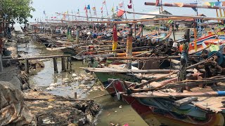 THE BUSTLE OF FISHERMEN IN LIMBANGAN, INDRAMAYU