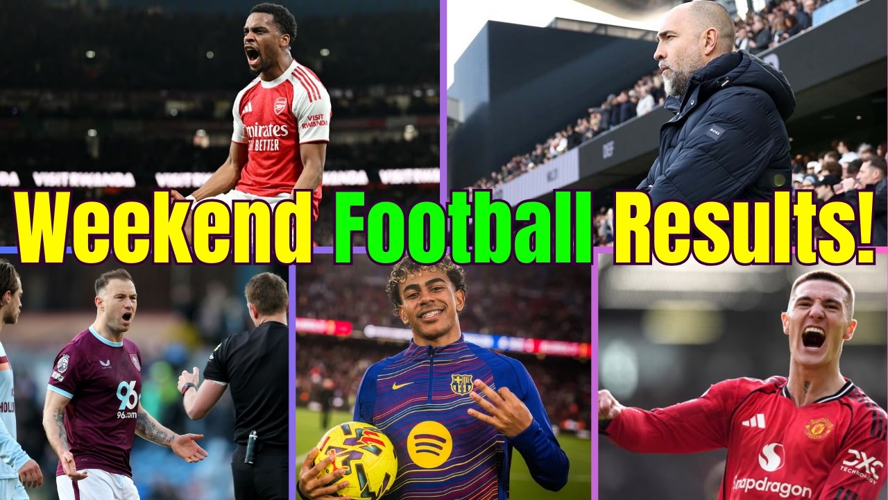 (ASMR) Arsenal Beat 10 Men Chelsea! Spurs Lose Again! Football Results Whispered