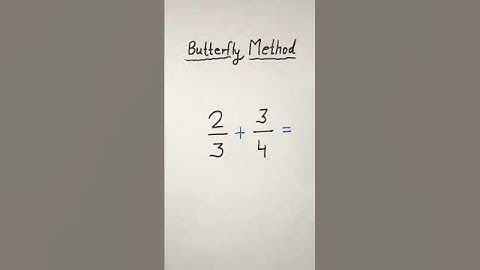 Addition Trick |🦋Butterfly Method for addition fraction |Fraction Trick #shorts #fraction #tricks