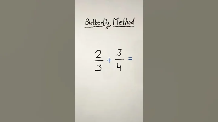 Addition Trick |🦋Butterfly Method for addition fraction |Fraction Trick #shorts #fraction #tricks - DayDayNews