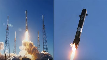 스페이스X 로켓이 재착륙하는 놀라운 모습, 새해 첫 팰컨9 발사! [4K 업스케일링]