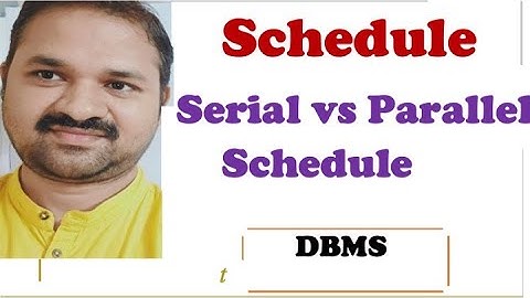 Schema in DBMS || Seriële versus parallelle planning || Databasebeheersysteem