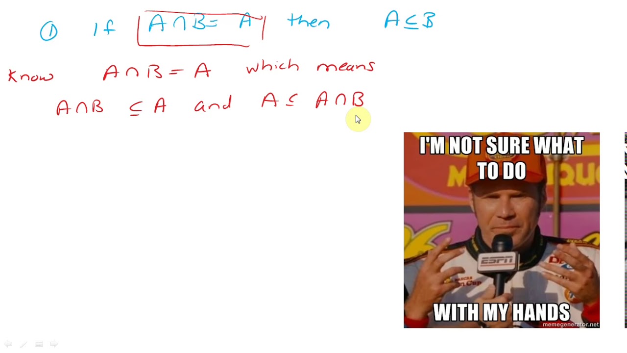 An If And Only If And Set Equality Proof YouTube