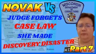 Novak 7 Discovery issues when Judge forgets case law she made