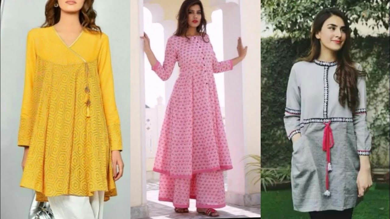 latest short frock kurti design