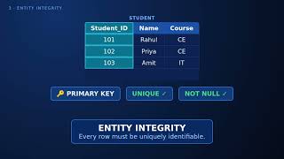 DBMS Integrity Constraints Made Easy | Primary Key, Foreign Key, ON DELETE CASCADE