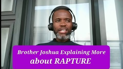 Brother Joshua explaining more about rapture on EXODUS 2025 Live stream 