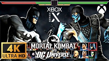 Mortal Kombat vs  DCU 4K XBOX SERIES X GAMEPLAY!