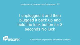 I have a whirlpool duet washer that has a control lock light