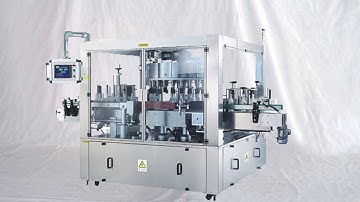 rotary labeling MC high speed mineral water bottles sticker labeller etiquetadora de botellas agua