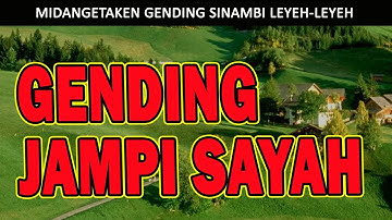 GENDING JAWA PALARAN PALING NYAMLENG KAGEM JAMPI SAYAH LAN TOMBO KANGEN KAMPUNG