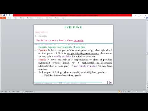 Heterocyclic Compounds: Pyridine - YouTube