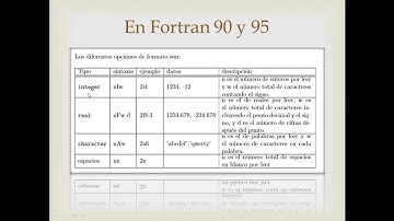 Fortran Programación 7 - FORMAT (Uso y consideraciones)