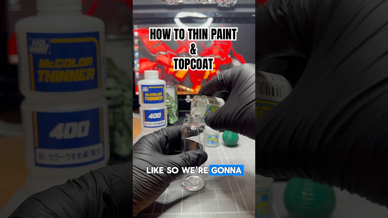 How to thin airbrush paint / topcoat 