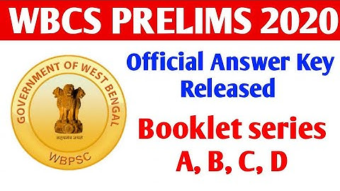Wbcs prelims 2020 official Answer key released