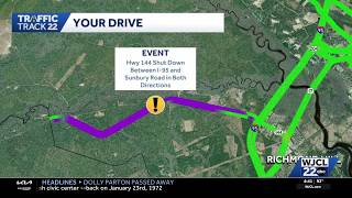 Highway 144 shut down near I-95