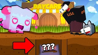 i Found SECRET UNDER DAYCARE \& GOT HUGE VALENTINE in Pet Simulator X