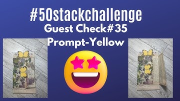 #50stackchallenge Embellishing Guest Checks #35 Hosted by Amy @craftycat7212