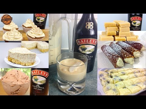 6-how-to-make-baileys-irish-cream-recipes-|-diy-baileys-fudge-cheesecake-cupcakes-brandy-snaps