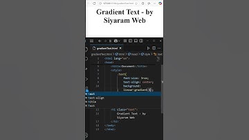 Gradient Text in CSS #shorts #CSS