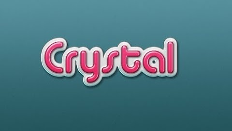 Photoshop CS6 Tutorial : Amazing Create a Simple 3D Crystal Text Effect
