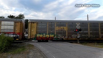 CSX Auto Rack Train - South Central School Road