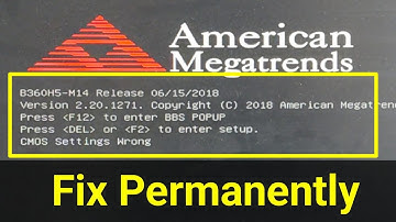 How to fix CMOS Setting wrong in Acer PC Easily 