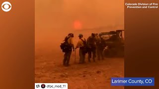 WEB EXTRA: Firefighters Face Strong Winds in Colorado