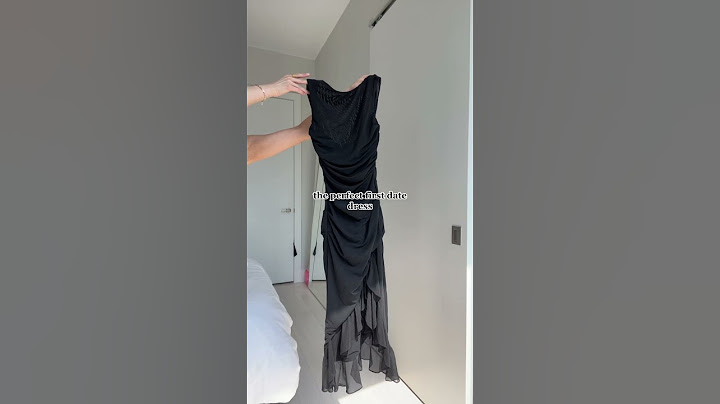 the PERFECT first date dress