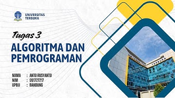 TUGAS 3 ALGORITMA DAN PEMROGRAMAN