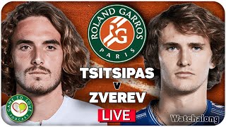 Tsitsipas Vs Zverev French Open 2021 Semi Final Live Gtl Tennis Watchalong Youtube
