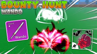 Wando Rework + Sanguine Art Combo! Bounty Hunting... | Blox Fruits