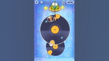 Cut the Rope DJ box level 21 all three stars Walkthrough