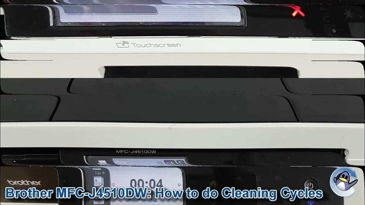 Brother MFC-J4510DW: How to Printhead Cleaning Cycles - YouTube