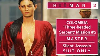 Hitman 2 Colombia Three-Headed Serpent Mission Master Silent In Suit Only