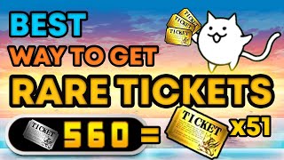 BEST WAY to get RARE TICKETS free to play  Battle Cats