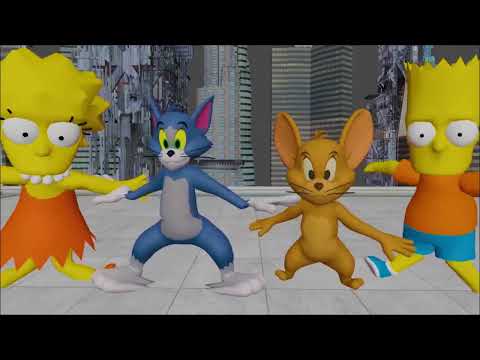 tom and jerry and the simpsons  cartoon