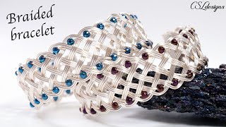 Interwoven wirework bracelet tutorial ⎮ Braided wirework jewelry