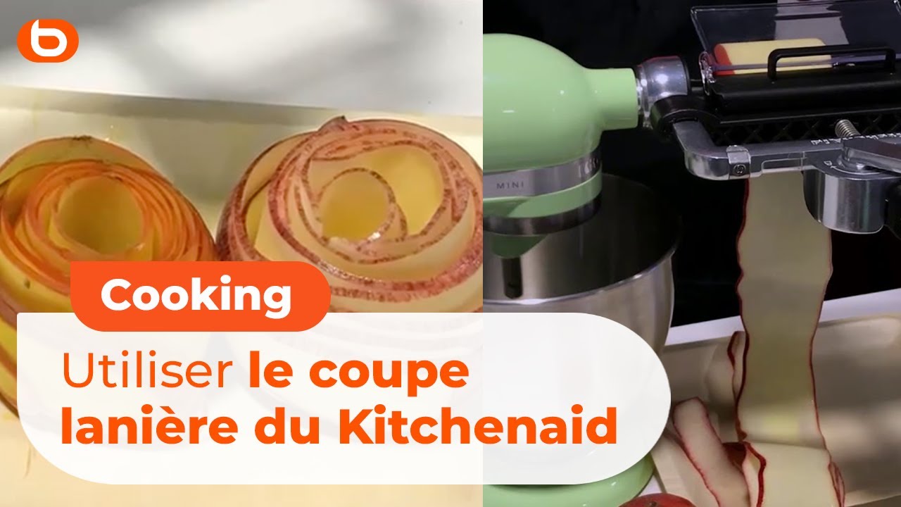 Réaliser des lanières de légumes avec le coupe-lanières du robot Kitchenaid I Boulanger