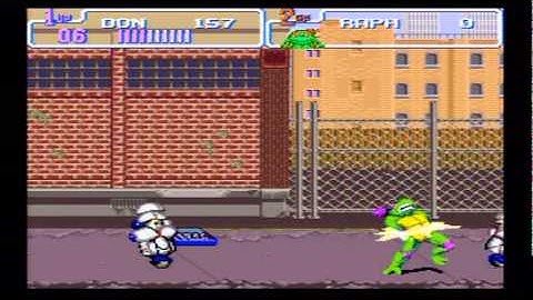 TMNT IV: Turtles in Time(Snes) part 1