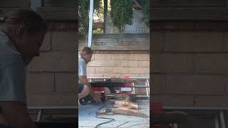 Cutting a Log on a Central Machinery 5 Ton Log Splitter 5/5