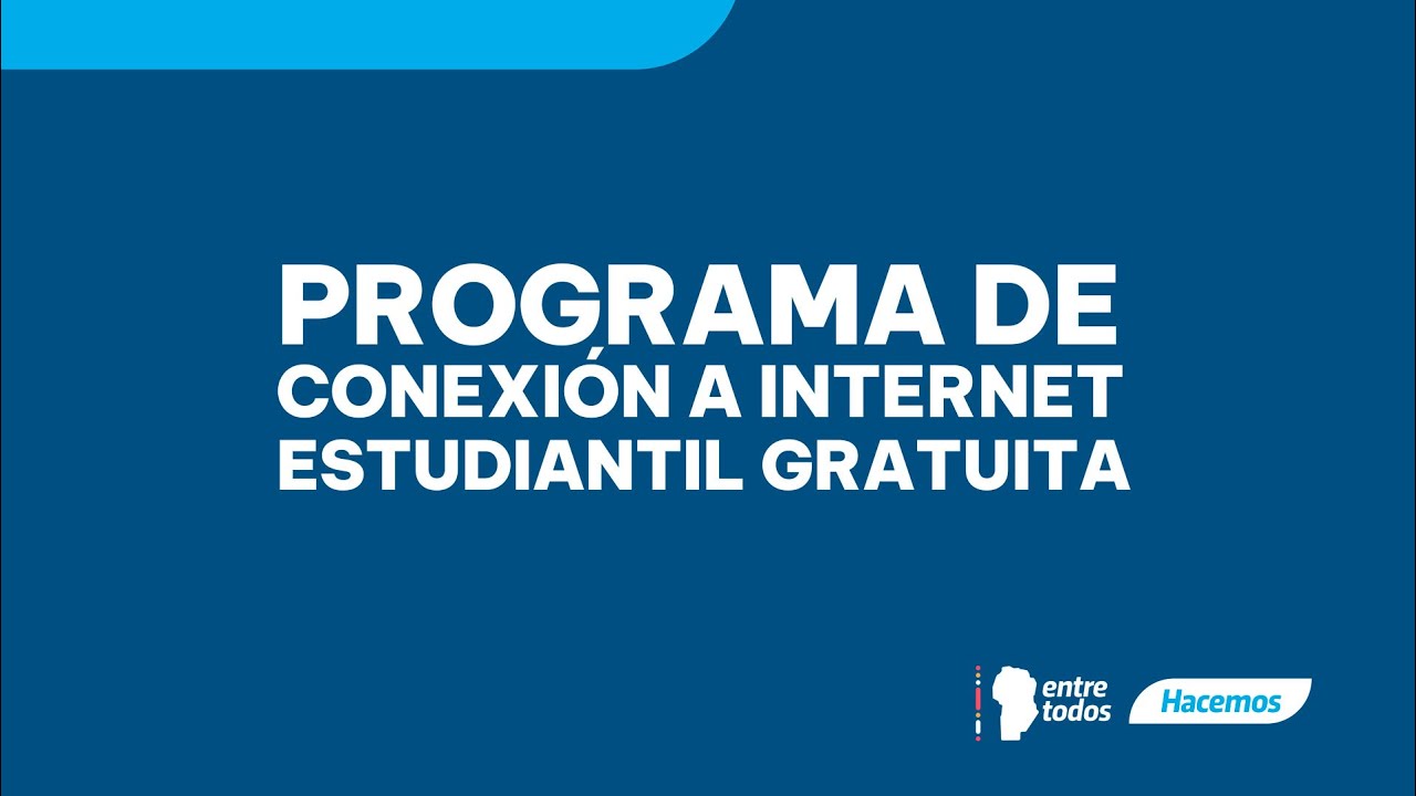 Conexión a Internet Estudiantil Gratuita - YouTube