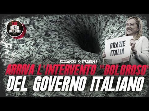 ARRIVA l'intervento "DOLOROSO" del GOVERNO ITALIANO. Rocchesso & Vitangeli